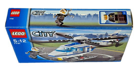 Retired &copy;2008 LEGO 7741 City Police Helicopter 100% Complete + Extras