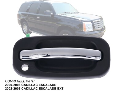 Chrome Black Door Handle for 2000 - 2006 Escalade EXT Front Passenger 15745148