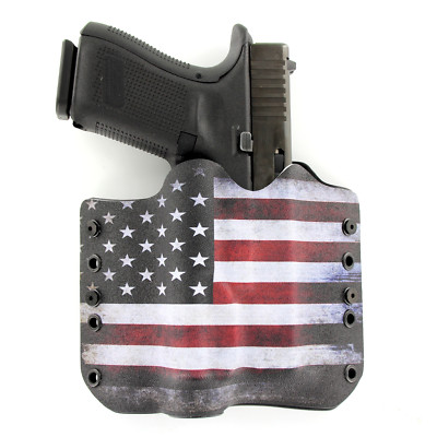 OWB Kydex Holster for 50+ Hanguns with OLIGHT PL-2 - USA RWB
