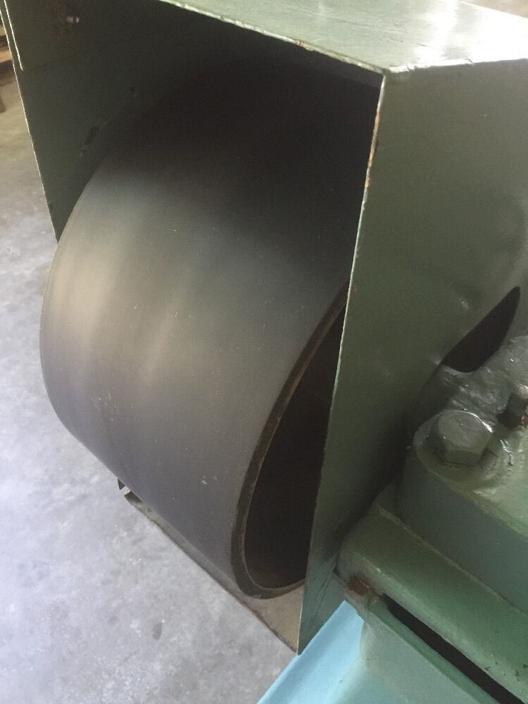 Wysong and Miles Stroke Sander W/ Adjustable Height Sliding Table Open Band Sand