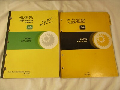 #ad John Deere PC 1314 A16A18A22A25 amp; A40 High Pressure Washers Parts Catalog $12.99