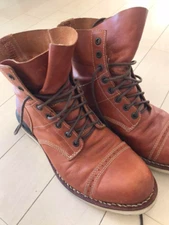 Visvim VIRGIL Leather BOOTS Men's Brown Size US10 (27.5cm) From Japan