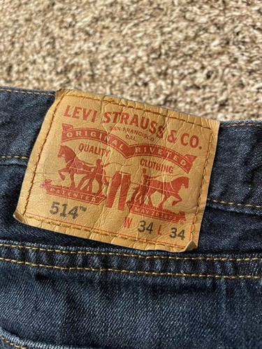 LEVI LEVIS 514 SLIM STRAIGHT MEN'S JEANS SIZE 34 X 34 EXCELLENT | eBay