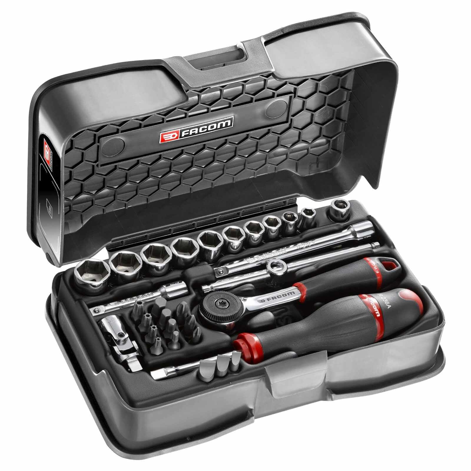 Set di 31 chiavi a bussola e punte