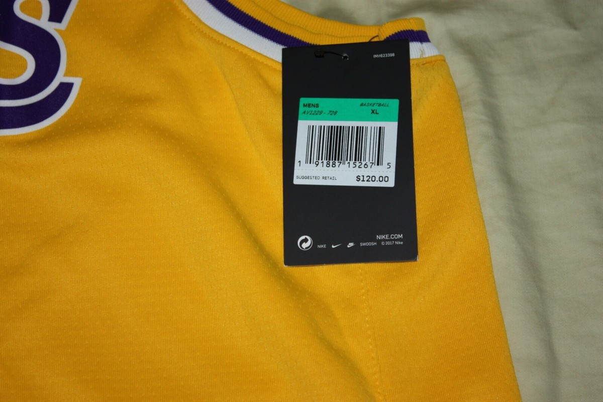 Nike NBA Kobe Bryant L.A. Lakers Icon Swingman Home 8 Jersey