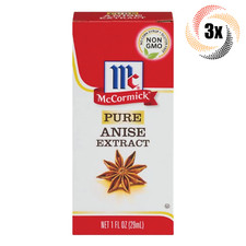 3x Packs McCormick Pure Anise Flavor Extract 1oz Non Gmo Gluten Free
