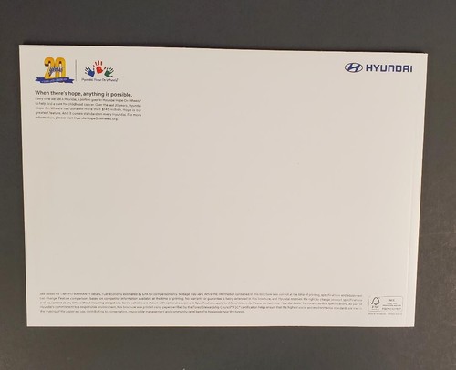 Original 2019 HYUNDAI Full Line Sales Brochure - Picture 2 of 2