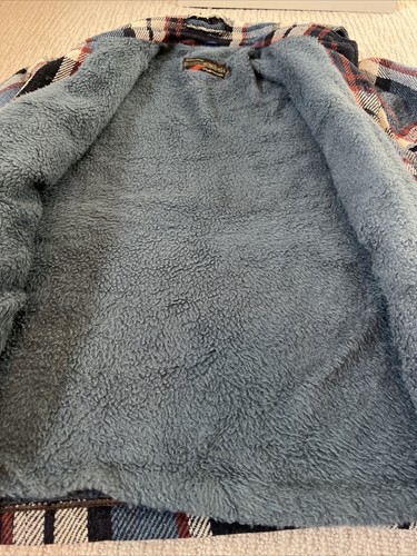 Vintage Sears The Mens Store Wool Plaid Fleece Lined Jacket Mens XL Shirt Button - Picture 4 of 14