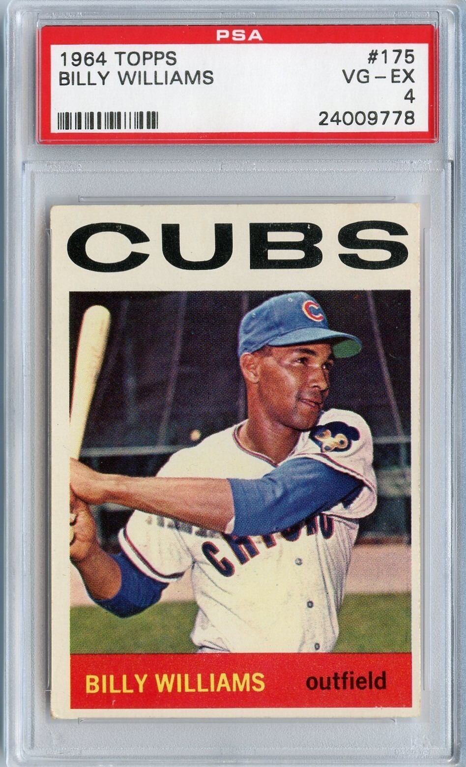 1964 Topps Billy Williams Chicago Cubs #175 ⭐️💥🎯 PSA Graded 4