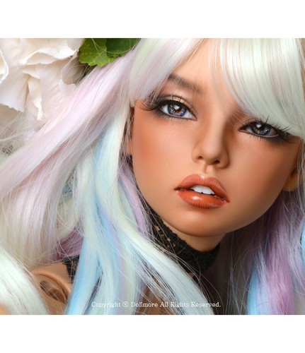 Dollmore 1/3 BJD Dollfie SD wig (8-9)" VCH Long Curl Wig (White) - Picture 11 of 12