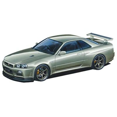 アオシマ 1/24 SKYLINE GT-R BNR34 完成品 Aoshima 1/24 No.134 NISSAN BNR34 SKYLINE GT-R V-specII Nur. 2002
