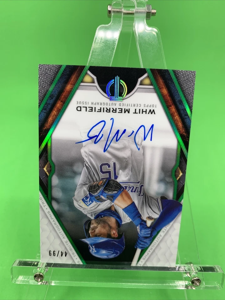 2021 Topps Tribute WHIT MERRIFIELD Royals Auto /99 Green - Image 2 of 4