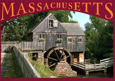 Postcard Massachusetts Jenny Mill at Plymouth 
