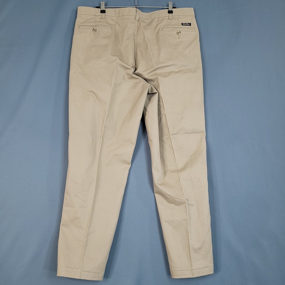 Eddie Bauer Wrinkle Resistant Classic Fit Men's Chino Pants Tan Size 40 ...