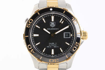 Tag Heuer Aquaracer WAK2122 Stainless Steel 18K Yellow Gold 41mm