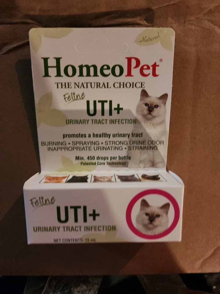 HomeoPet Feline UTI Plus 15 ml | Urinary Tract Infection Remedy for Cats