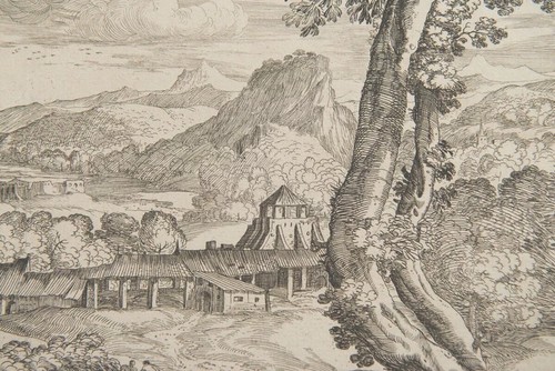 GRIMALDI GIOVANNI FRANCESCO IL "BOLOGNESE", INCISIONE ORIGINALE, ACQUAFORTE - Foto 2 di 5