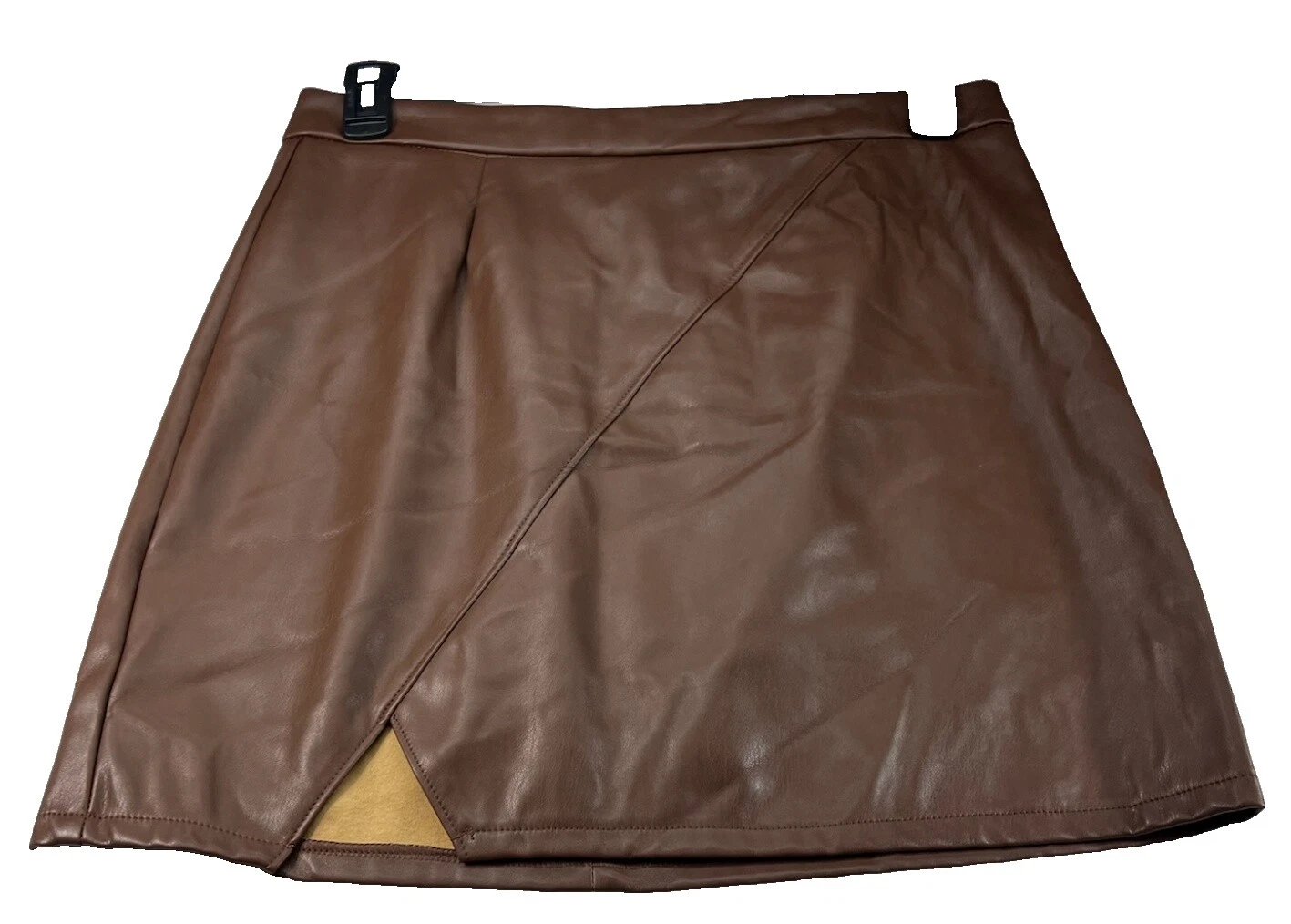 Cuero de Imitación A-line Faldas para mujer