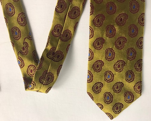 Ermenegildo Zegna Made In Italy Silk Tie Classic Width Paisley - Picture 23 of 24
