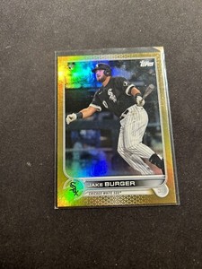 2022 Topps Series 1 Gold Foil Jake Burger #186 Rookie RC