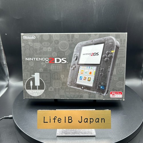 Nintendo 2DS Clear Black Portable Game Console with Dual Screens JP Import - Picture 2 of 23