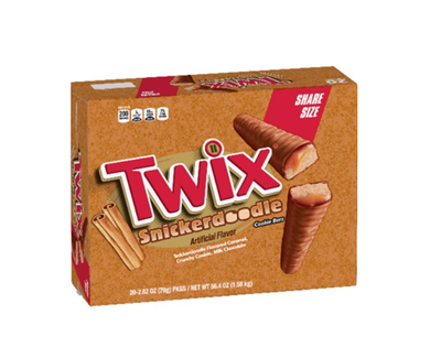 NEW! TWIX Snickerdoodle Cookie Chocolate Bars Sharing Size - 2.82