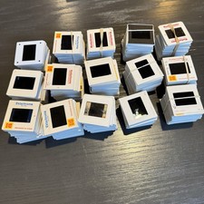 Vintage 35mm Photo Slides Lot x590 Amateur 1970s Travels Nature