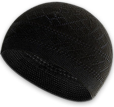 Kufi Hats for Men, Muslim Clothes for Men, 100 Breathable Skull Beanie, Crochet