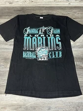 Vintage 1992 Logo 7 MLB Florida Marlins Inagural Season Shirt L