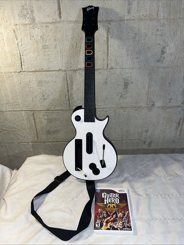 Guitar Hero Wii Controller Gibson Les Paul & Guitar Hero Aerosmith CIB Wii Teste