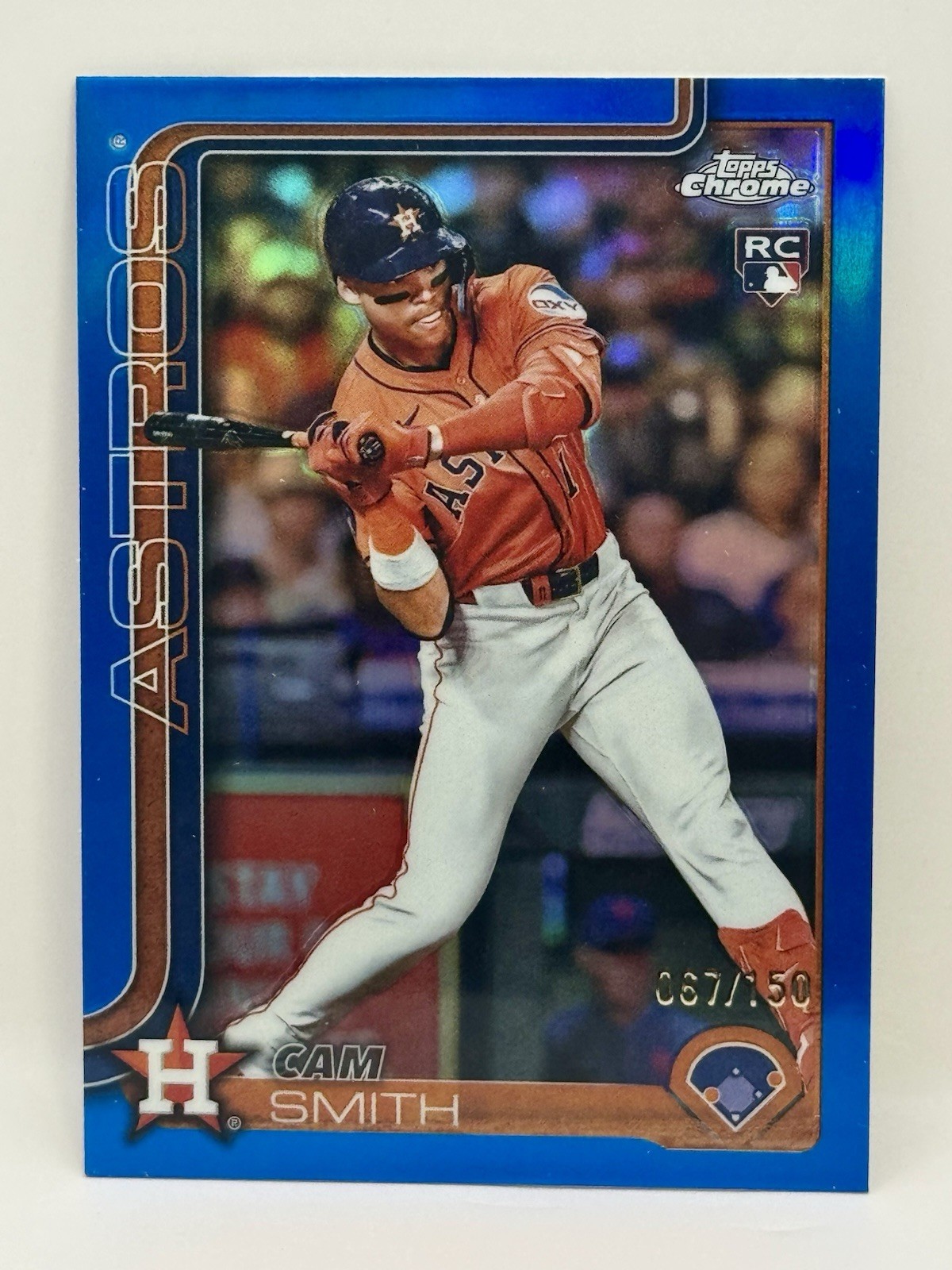 2025 Topps Chrome Update #USC145 Cam Smith Blue Refractor #/150