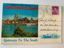 VINTAGE GREETINGS FROM CINCINNATI, OHIO Souvenir Postcard Folder