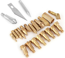 23-Piece Wood Burning Pen Tips for Pyrography and Craft Carving