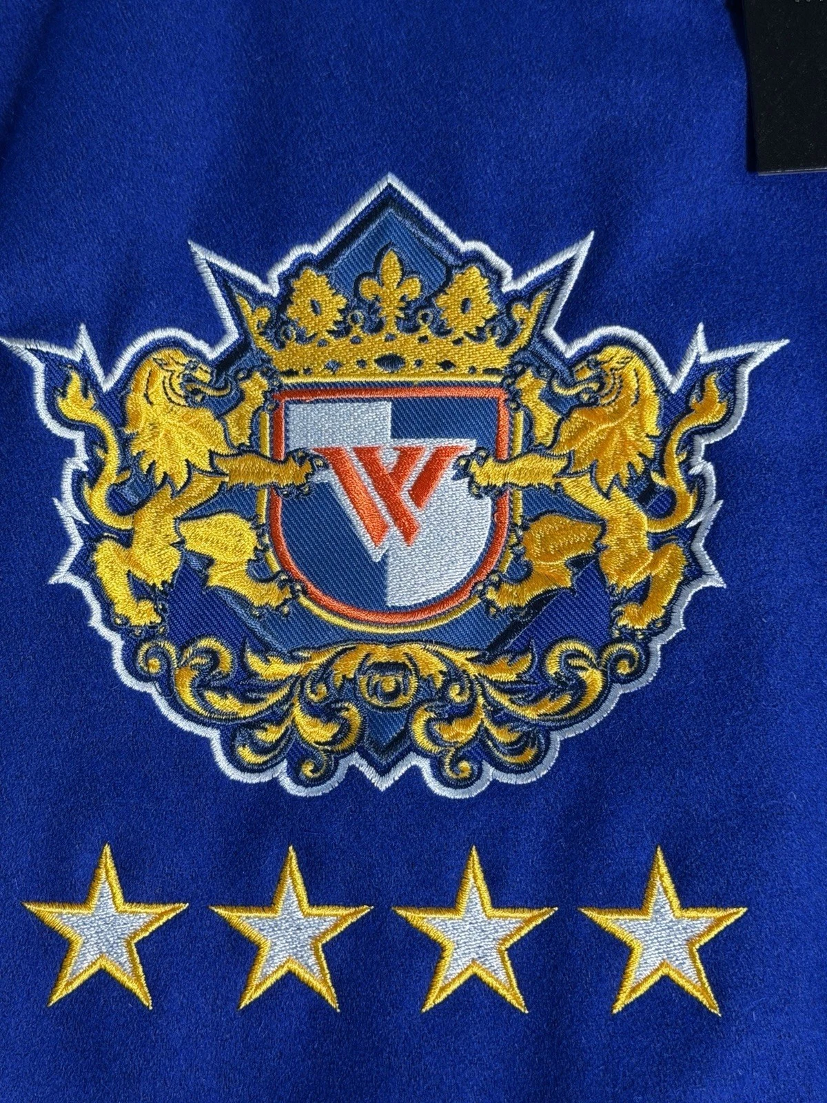 Watson Larger Than Life Varsity Jacket XL New With Tags Blue Letterman Coat - product detail image 10