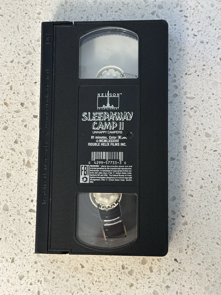 Sleepaway Camp II 2: Unhappy Campers VHS Nelson Entertainment Horror Slasher - Image 4 of 4