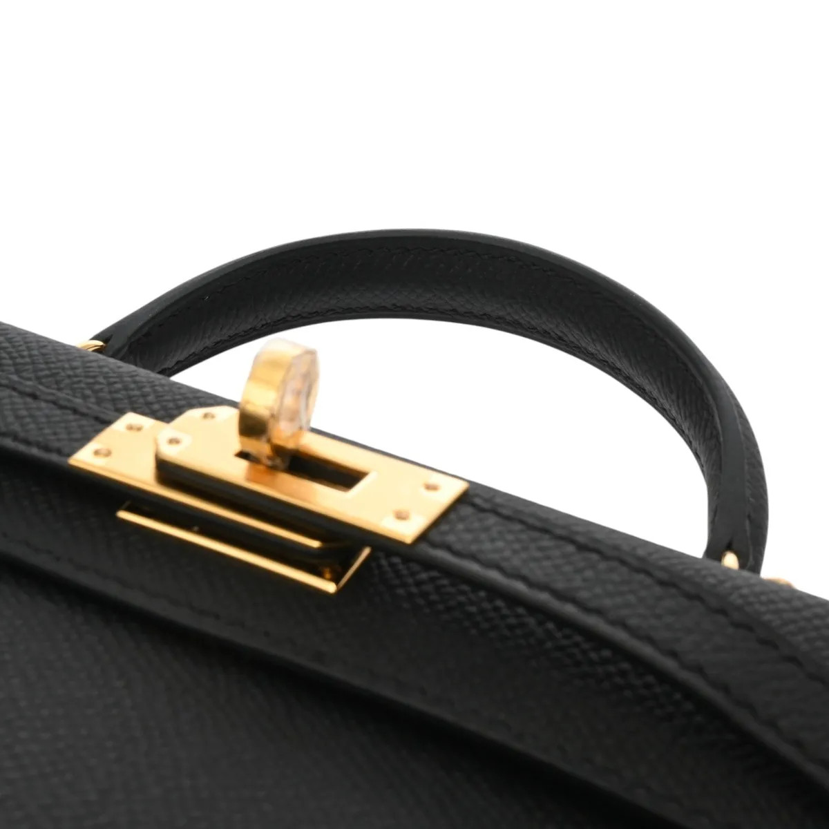 Hermes Kelly Handbag Epsom Leather Black #WB4650 image 4