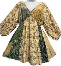 Nwt SACRED THREADS floral patch hippie bohemi...