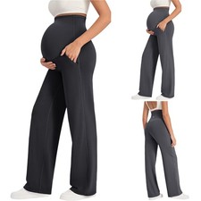 Maternity Sweatpants Stretchy Pants Comfy Pregnant Women Athletic Yoga Workout