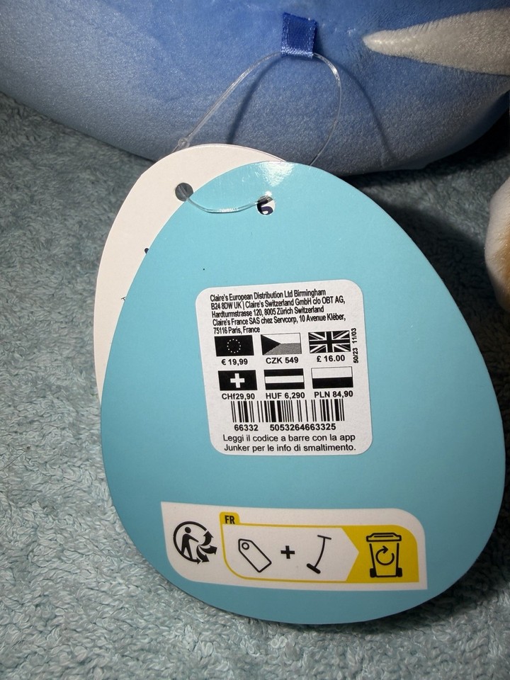 Squishmallow Bebe, Bluebird 7.5”, Tag On, Brand New | eBay UK