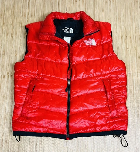 THE NORTH FACE Vintage Y2K GORE-TEX Ripstop Puffer Vest Mens XL Red RARE