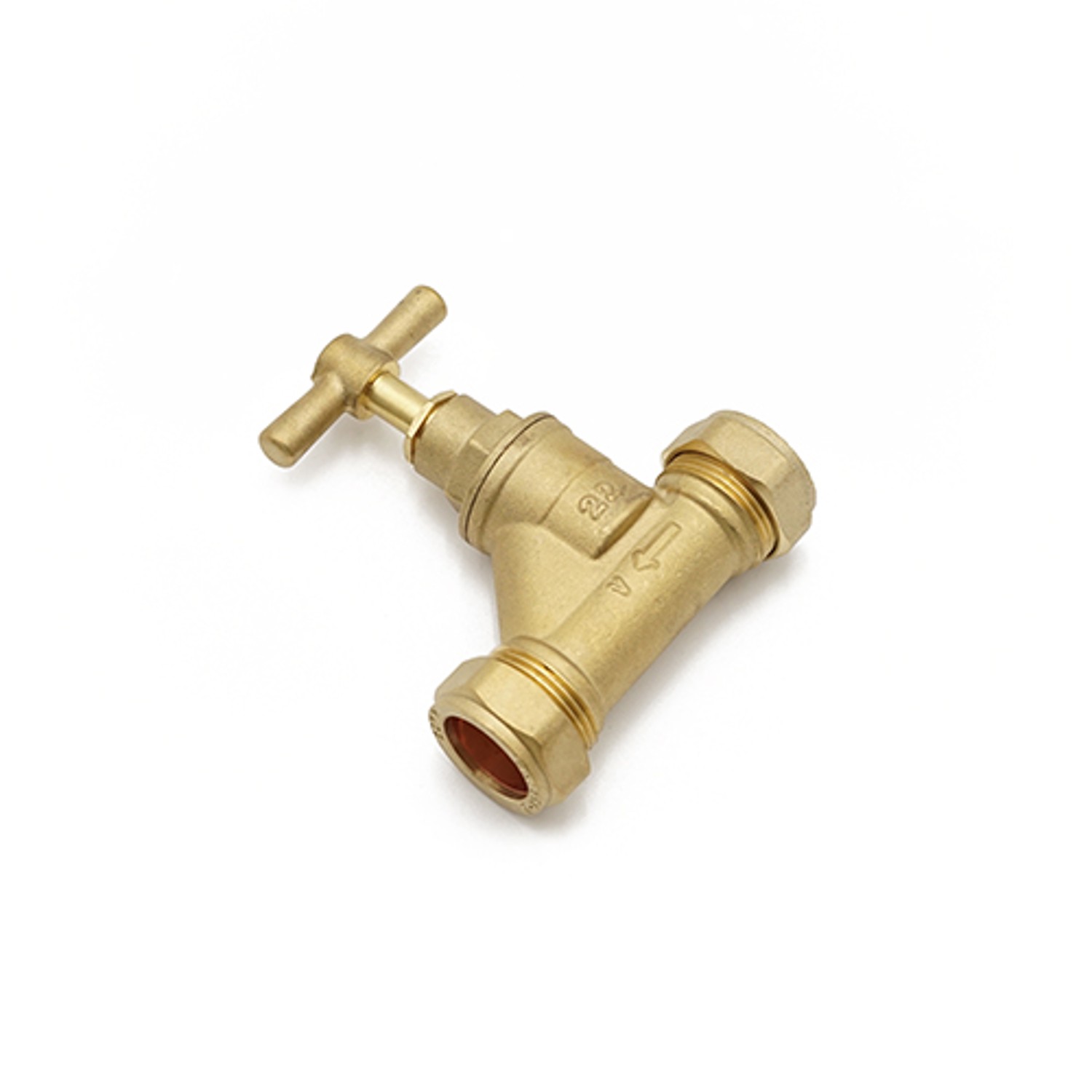 Primaflow Brass Stopcock 22mm EN1213 WRAS - 960991