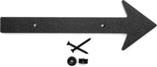 8 Inch Large Modern House Numbers for Outside, Black Plastic Floating Number wit