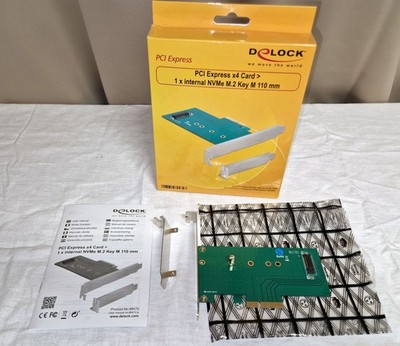 Delock PCI Express x 4 Karte   1 x intern NVMe M.2 22110/ 2280/ 2260/ 2242/ 2230