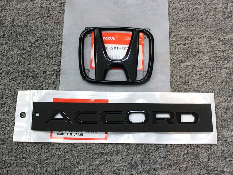 2023-2025 Gloss Black Emblem For HONDA ACCORD Letter Nameplate Rear Sticker - Image 3 of 4