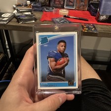 2018 Panini Donruss Rated Rookie Saquon Barkley #306 Giants Football Card. rookie card picture