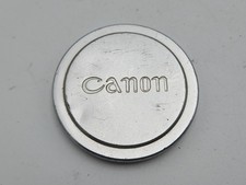 Vintage Canon 60mm ID Inner Diameter Push-On Front Lens Cap - Chrome Metal