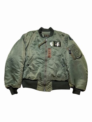 ジャケット・アウター 727 Buzz Rickson MA-1 Sage Bomber USAF Buzz Rickson's Bomber Jacket MA-1 USAF Toyo Enterprise Lion