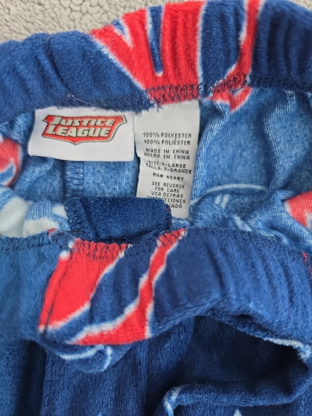JUSTICE LEAGUE Lounge Pants  Mens Size XL BATMAN FLASH SUPERMAN BLUE LANTERN EUC image 2