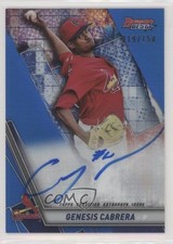 2019 Bowman's Best Auto Blue Refractor 19/150 Genesis Cabrera #B19-GC Auto 0t2