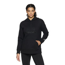 NWT Reebok Women's and Women's Plus Large Logo Hoodie with Pocket, Sizes S